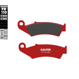 Pastiglie Freno Galfer FD110G1805