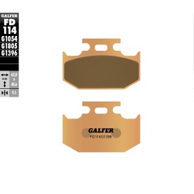 Plaquettes de Frein Galfer FD114G1396