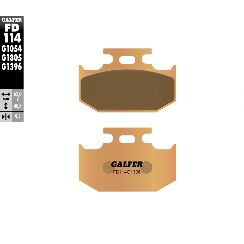 Plaquettes de Frein Galfer FD114G1396 Plaquettes de Frein Galfer FD114G1396