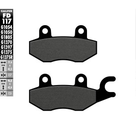 Plaquettes de Frein Galfer FD117G1054