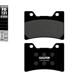 Plaquettes de Frein Galfer FD121G1054