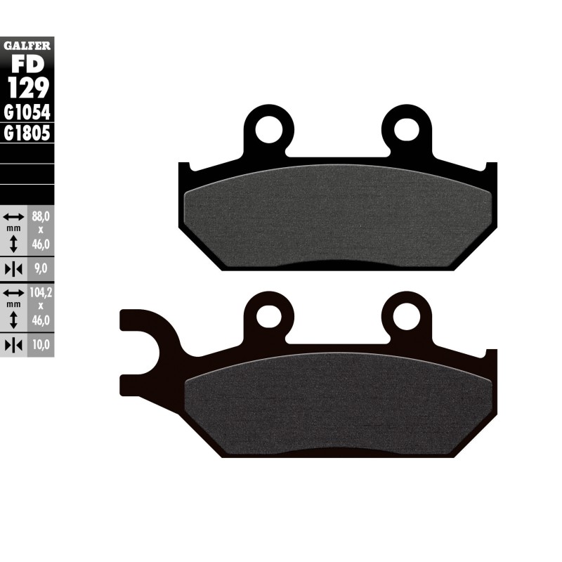 Plaquettes de Frein Galfer FD129G1054 Plaquettes de Frein Galfer FD129G1054