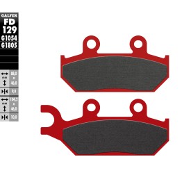 Plaquettes de Frein Galfer FD129G1805