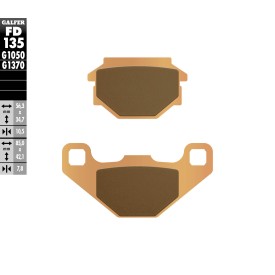 Plaquettes de Frein Galfer FD135G1370