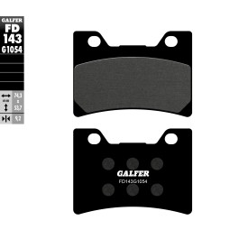 Plaquettes de Frein Galfer FD143G1054