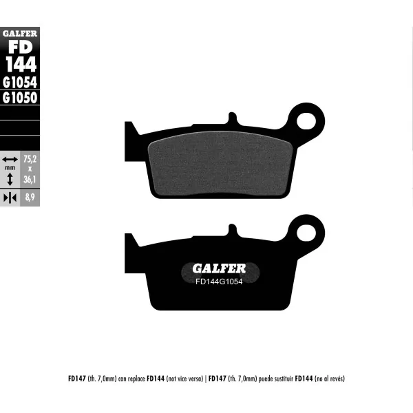 Brake Pads Galfer FD144G1054