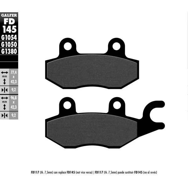 Plaquettes de Frein Galfer FD145G1050
