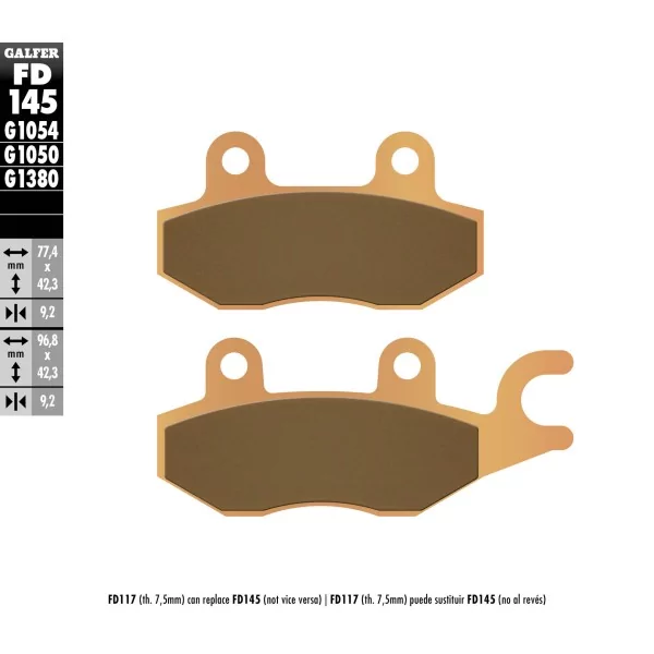 Plaquettes de Frein Galfer FD145G1380