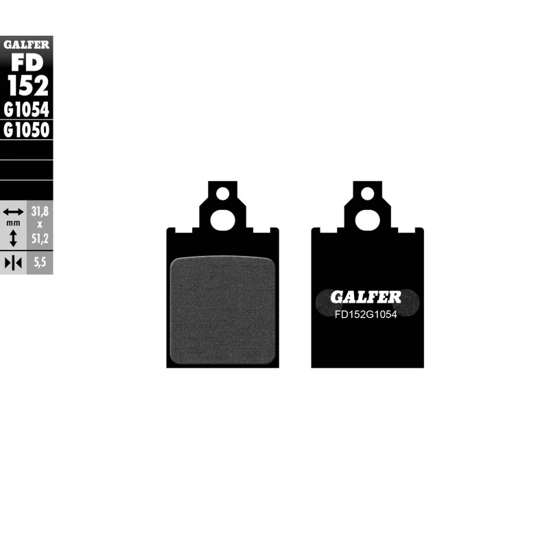 Bremsbeläge Galfer FD152G1054 Bremsbeläge Galfer FD152G1054
