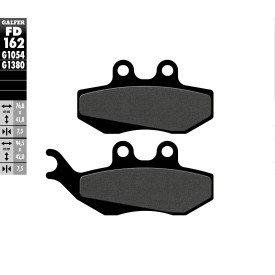 Plaquettes de Frein Galfer FD162G1054