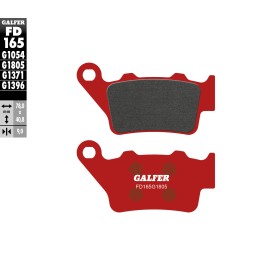 Plaquettes de Frein Galfer FD165G1805