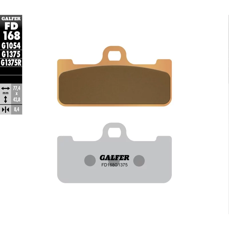 Pastillas de Freno Galfer FD168G1375 Pastillas de Freno Galfer FD168G1375