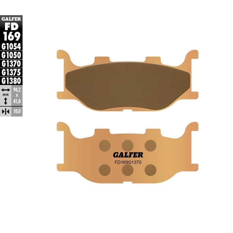 Pastillas de Freno Galfer FD169G1370 Pastillas de Freno Galfer FD169G1370