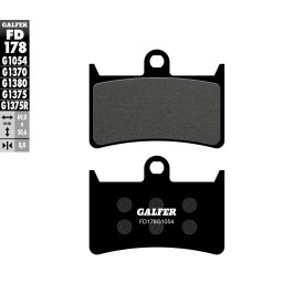 Pastillas de Freno Galfer FD178G1054
