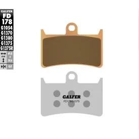 Pastillas de Freno Galfer FD178G1375