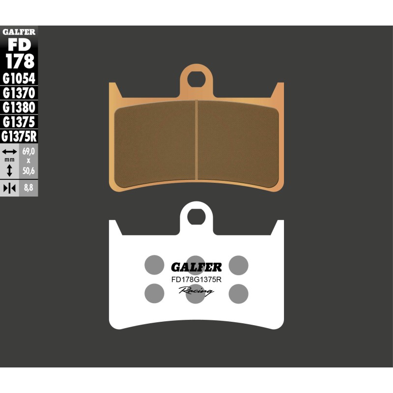 Plaquettes de Frein Galfer FD178G1375R Plaquettes de Frein Galfer FD178G1375R