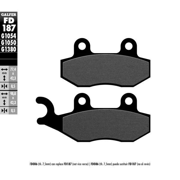 Brake Pads Galfer FD187G1054