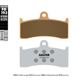 Plaquettes de Frein Galfer FD193G1375