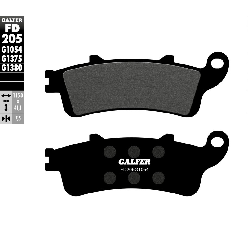 Plaquettes de Frein Galfer FD205G1054 Plaquettes de Frein Galfer FD205G1054