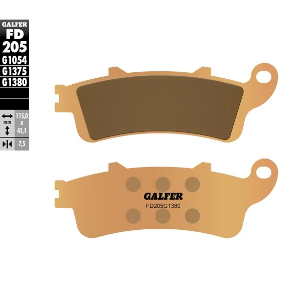 Plaquettes de Frein Galfer FD205G1380