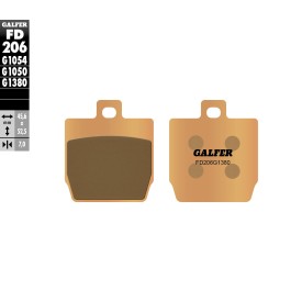Pastiglie Freno Galfer FD206G1380
