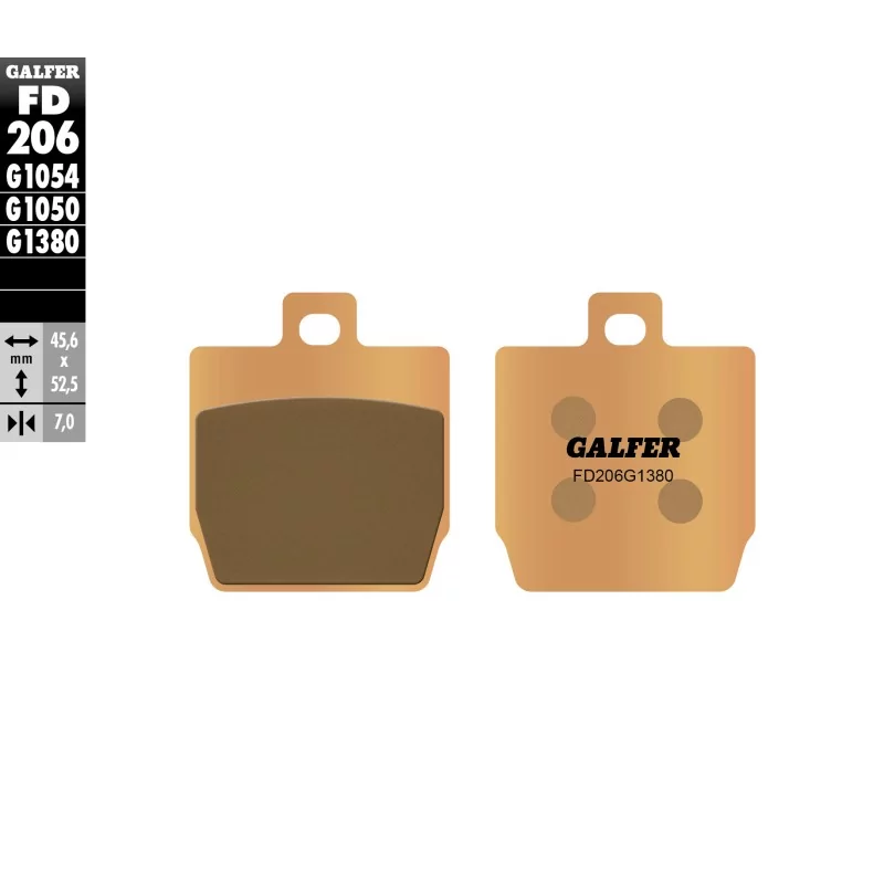 Bremsbeläge Galfer FD206G1380 Bremsbeläge Galfer FD206G1380