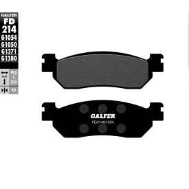 Plaquettes de Frein Galfer FD214G1054