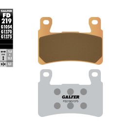 Pastillas de Freno Galfer FD219G1375