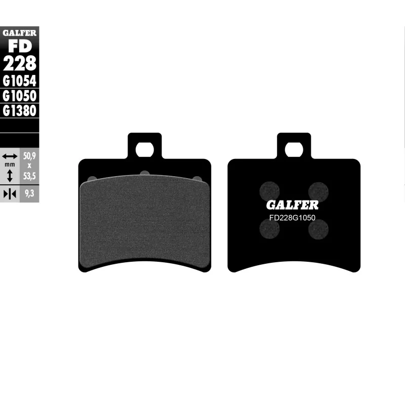 Pastillas de Freno Galfer FD228G1050 Pastillas de Freno Galfer FD228G1050