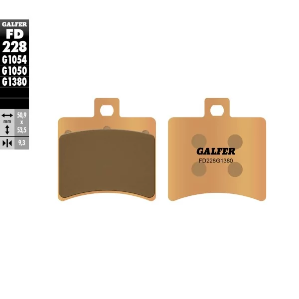 Pastillas de Freno Galfer FD228G1380