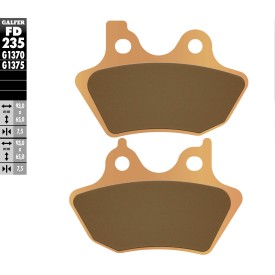 Plaquettes de Frein Galfer FD235G1375