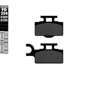 Plaquettes de Frein Galfer FD254G1054