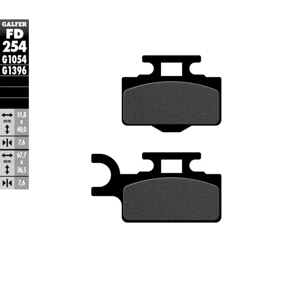 Brake Pads Galfer FD254G1054