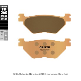 Plaquettes de Frein Galfer FD260G1380