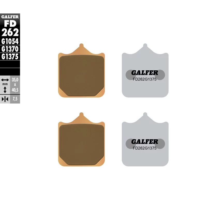 Bremsbeläge Galfer FD262G1375 Bremsbeläge Galfer FD262G1375