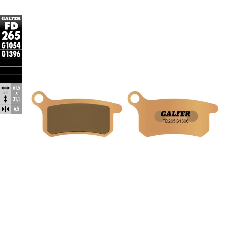 Pastillas de Freno Galfer FD265G1396 Pastillas de Freno Galfer FD265G1396