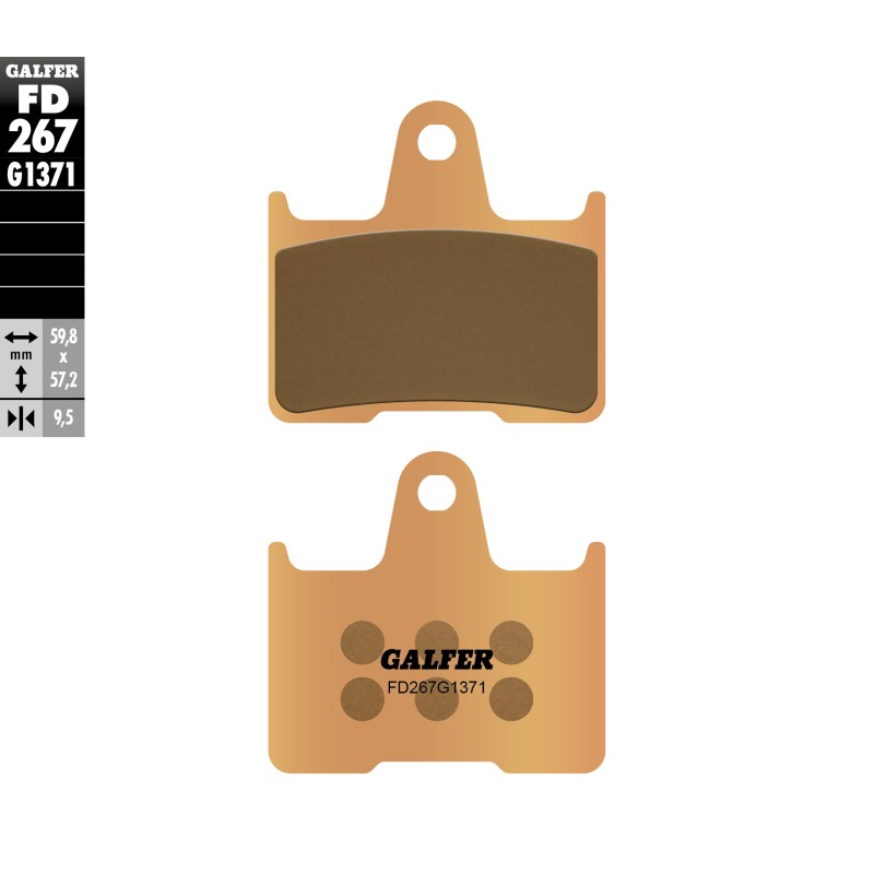 Plaquettes de Frein Galfer FD267G1371 Plaquettes de Frein Galfer FD267G1371