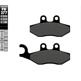 Plaquettes de Frein Galfer FD277G1054
