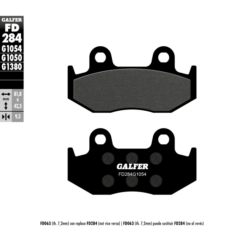 Plaquettes de Frein Galfer FD284G1054 Plaquettes de Frein Galfer FD284G1054