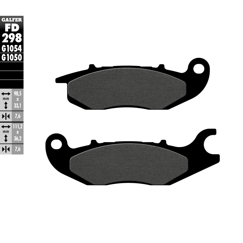 Plaquettes de Frein Galfer FD298G1050 Plaquettes de Frein Galfer FD298G1050