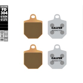 Pastillas de Freno Galfer FD304G1375