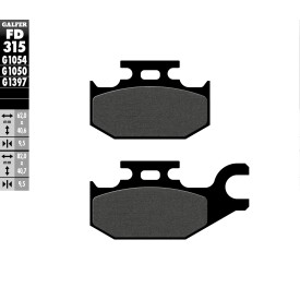 Pastillas de Freno Galfer FD315G1050
