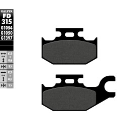 Plaquettes de Frein Galfer FD315G1054