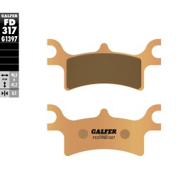 Pastiglie Freno Galfer FD317G1397