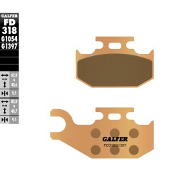Plaquettes de Frein Galfer FD318G1397