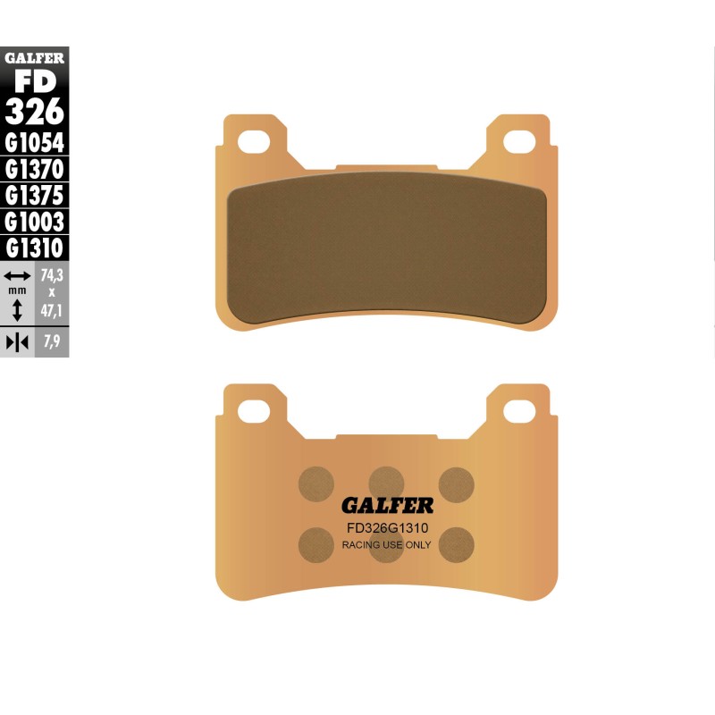 Plaquettes de Frein Galfer FD326G1310 Plaquettes de Frein Galfer FD326G1310