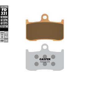 Plaquettes de Frein Galfer FD331G1375
