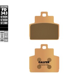Plaquettes de Frein Galfer FD343G1380