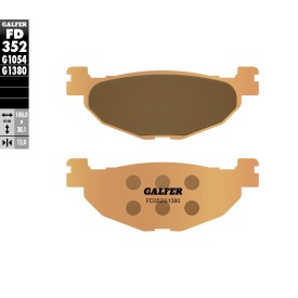 Plaquettes de Frein Galfer FD352G1380