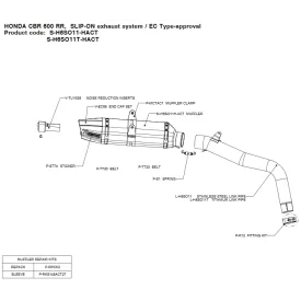 Akrapovic S-H6SO11-HACT Honda CBR 600 RR